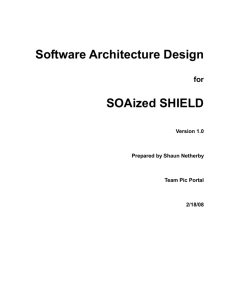 SAD - Software Architecture Design