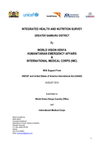 Samburu Nutrition Survey Report