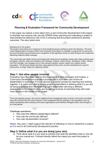 CDNOS evaluation framework steps