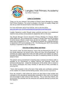 Letter to Candidates - Langley Hall Primary Academy