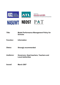 New model performance management policy ( 892 kB )