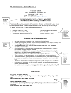 Sample Resume 2 - Ultimate Staffing