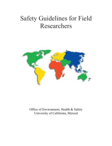 FieldSafety_Guide - University of California, Merced