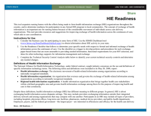 HIE Readiness | Health Information Technology Toolkit for Long