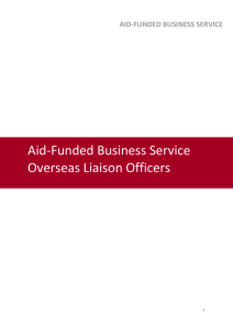 AID-FUNDED BUSINESS SERVICE Aid