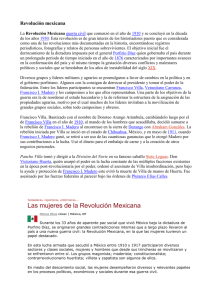 Revolución mexicana - Languages Resources