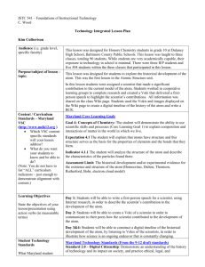 Lesson Overview Summary Sheet - fall2010istc541