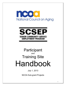 NCOA Participant & Training Site Handbook