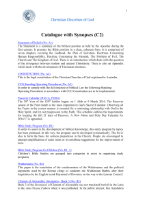 Catalogue with Synopses (C2)