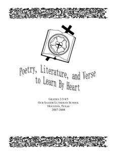 Learn by Heart Literature 2nd-5th