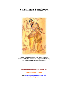 Vaishnava Songbook