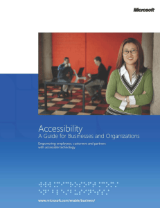 Accessibility: A Guide for Businesses and Organizations