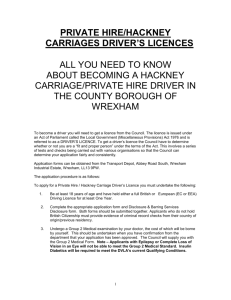 private hire - Wrexham County Borough Council