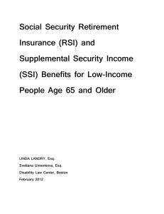 Social Security Disability Insurance (SSDI) and Supplemental
