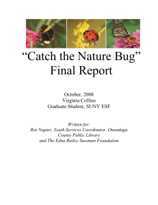 Catch the Nature Bug - SUNY College of Environmental Science