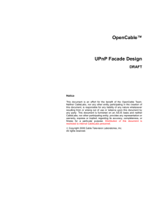UPnPFacadeDesign