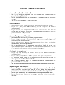 Management Audit Form for Small Retailers