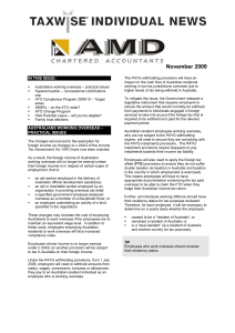 AMD Taxwise Individual News - November 2009