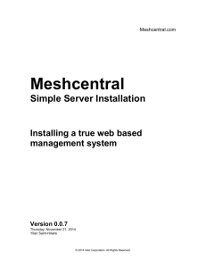 Mesh Simple Server Installer