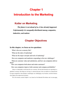 3. The Scope of Marketing