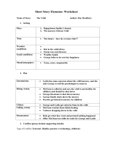 Short Story Elements: Worksheet