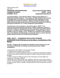 JROTC - Army - GADOE Georgia Department of Education