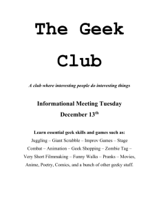 The Geek Club - Andree Institute