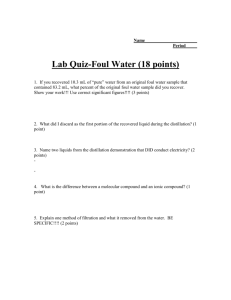 Lab Quiz-Foul Water