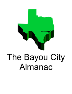 The Bayou City Almanac