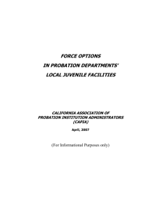 force options - Chief Probation Officers of California