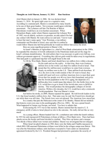 Ariel Sharon died in 2006