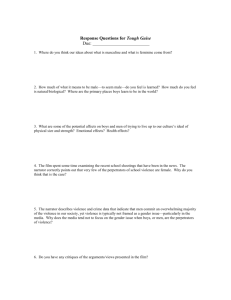 Response Questions for Tough Guise