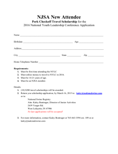 New Attendee Travel Scholarship Form