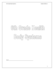 6th Body Systems packet