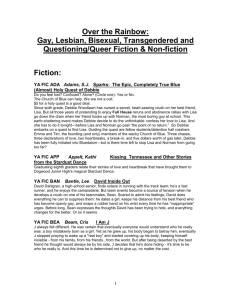 Gay, Lesbian, Bisexual and Transgendered Fiction - E
