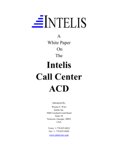 Intelis ACD Call Center