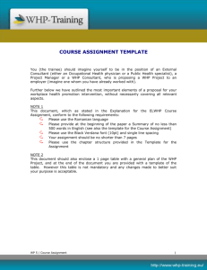 course assignment template