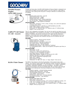 Portable Pressure Washer GPW-1200