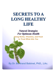 natural strategies for optimum health