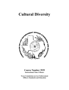 Cultural Diversity TCLEOSE 3939
