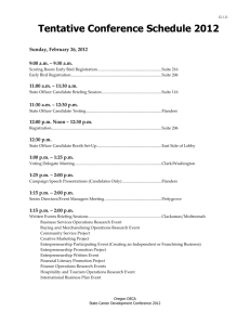 Conference Schedule 2005