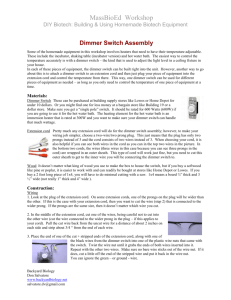 Dimmer Switch Assembly