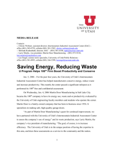 Press Release - University of Utah