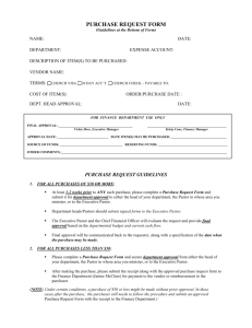 PURCHASE REQUEST FORM