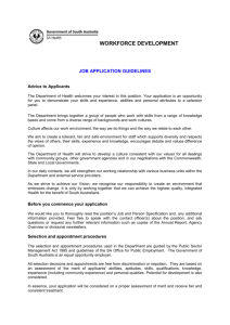 Job Application Guidelines