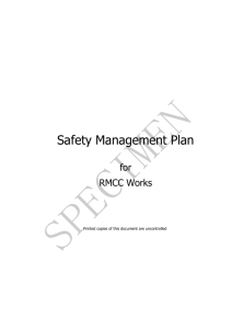 Safety Management Plan - Roads and Maritime Services