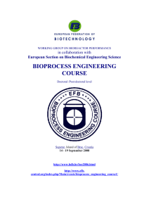bioprocess engineering course