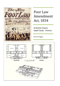 Poor Law Amendment Act, 1834 - Beechen Cliff School Humanities