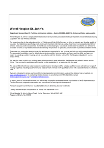 Clinical Services Manager - Wirral Hospice St John's