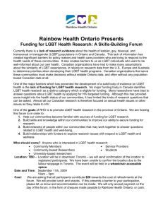 Rainbow Health Ontario Presents